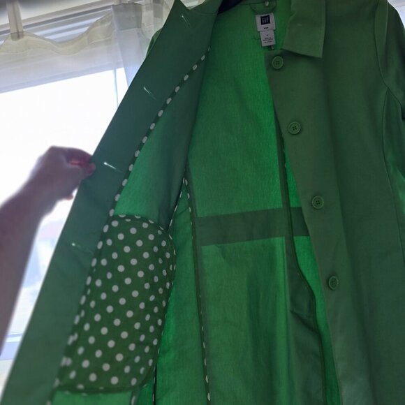 Gap Vintage 90's Trench coat Green - Picture 3 of 9